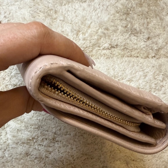 Tory Burch Blush Pink Britten Duo Envelope Continental Wallet with Gold Logo - Picture 8 of 13